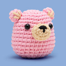 Load image into Gallery viewer, Walter the Bear Pink Crochet Kit