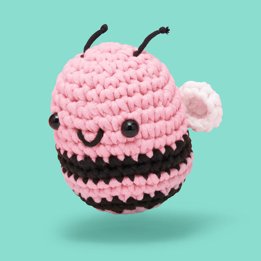 Cornelius the Bee Pink Crochet Kit