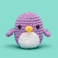 Load image into Gallery viewer, Pierre the Penguin Purple Crochet Kit