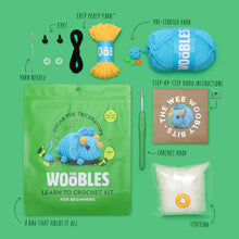 Load image into Gallery viewer, Oscar the Triceratops Crochet Kit