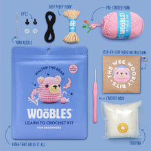 Load image into Gallery viewer, Walter the Bear Pink Crochet Kit
