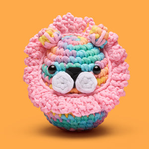 Sebastian the Lion Pastel Crochet Kit