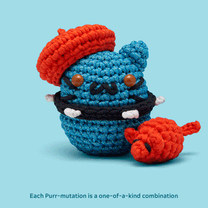 One-of-a-Kind Purr-Mutation Crochet Kit