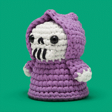 Load image into Gallery viewer, Mort the Grim Reaper Crochet Kit
