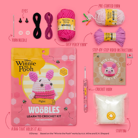 Piglet Crochet Kit