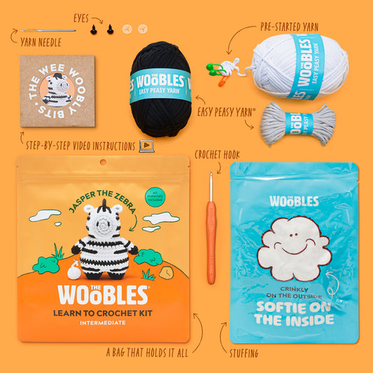 Jasper the Zebra Crochet Kit